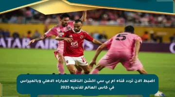 اضبط الآن تردد قناة إم بي سي أكشن الناقلة لمباراة الأهلي وبالميراس في كأس العالم للأندية 2025